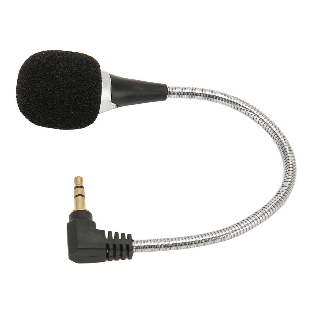 Mini Condenser Microphone Noise Reduction Professional Flexible Gooseneck Microphone for Laptop Computer