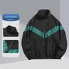 Herrenjacke mit Stehkragen und reflektierenden Streifen – trendiger Windbreaker für Frühling/Herbst für lässige und sportliche Looks