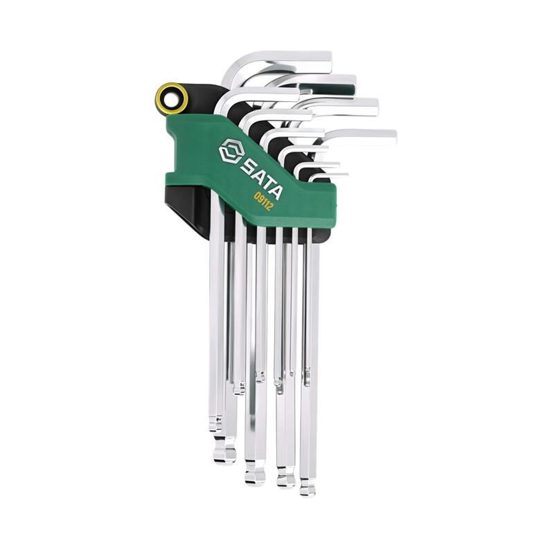 SATA 10-Piece Extended Ball Head Hex Key Set N/A