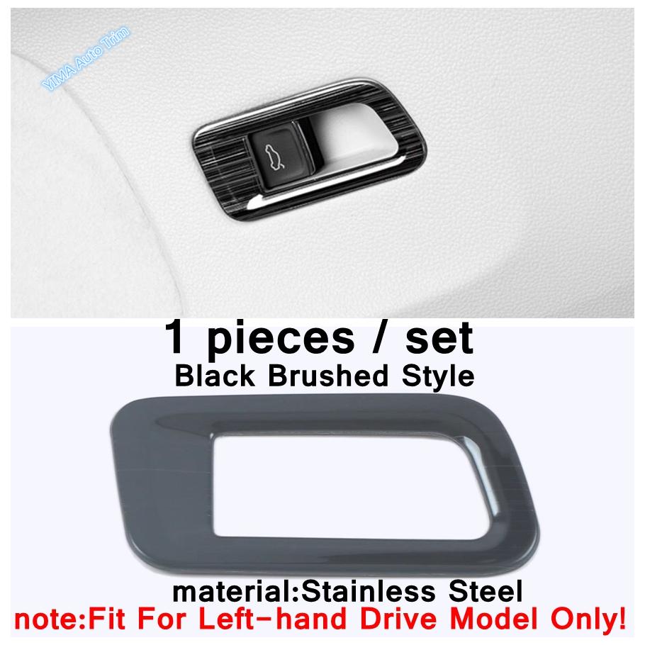 Door Handle Holder Window Lift / Storage Box Upper Decor Cover Trim Black Brushed For VW Volkswagen Atlas / Teramont