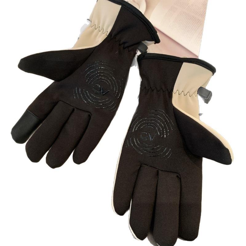 Herbst- und Winterwarme wasserdichte und rutschfeste Handschuhe niedliche Katze Samt verdickt Studentin weiblich Laufen Outdoor Reiten