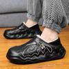 Slippers for Men Indoor Add Velvet Platform Shoe Wear-resistant Waterproof Shoes for Men Heel Covering Non-Slip Unisex Cloud New