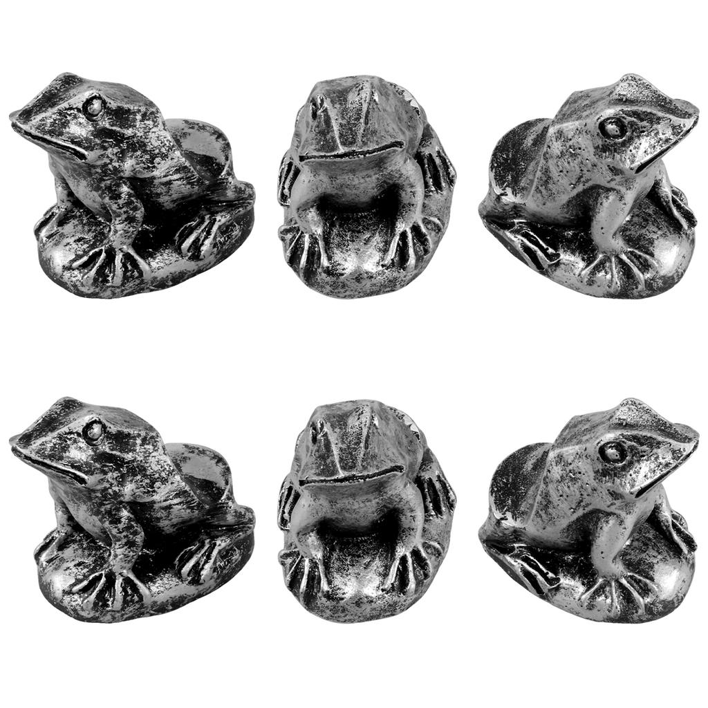6Pcs Plant Pot Risers Pad Flower Pot Support Feet Bonsai Holders Tortoise/Frog/Dog Style Decorative Planter Elevator Pot Base