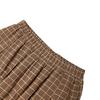 ZANZEA Women Casual Elastic Waist Loose Grid Print Long Skirts