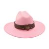 British Style Model Felt Hat Ancient Ethnic Style Big Brim Woolen Hat Big Love Explosion Jazz Top Hat