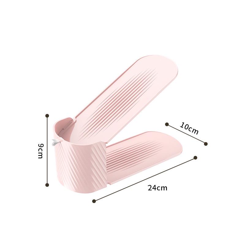 Регулируемый трехъярусный пластиковый органайзер для обуви для общежития 24x10x9 cm 728₽