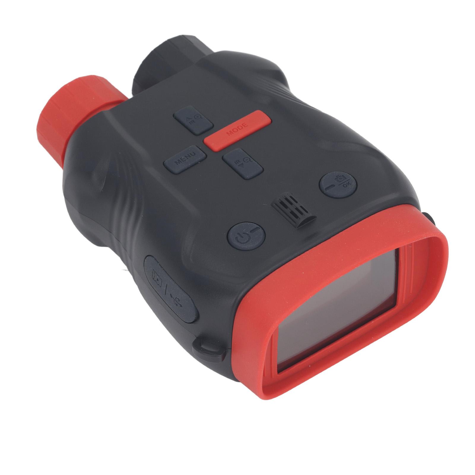 

Дитячий бінокль 5-кратний зум нічного бачення 1080P відео IP54 водостійкий 2500 мАг 2,4-дюймовий екран чорний