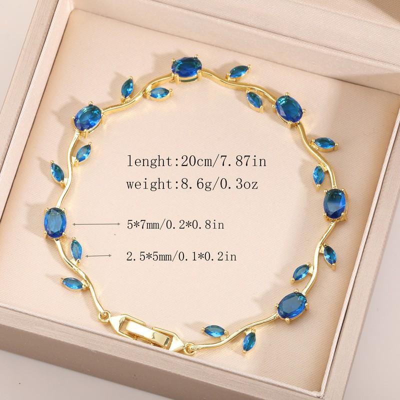 Elegant Zircon-Embellished Tree Branch Bracelet In Eco-Friendly Copper With Gold Plating Unisex Luxury Jewelry Daily Wear