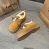 Warm snow boots round head lace-up Birkenstocks women's winter platform all-inclusive velvet loafers cotton shoes