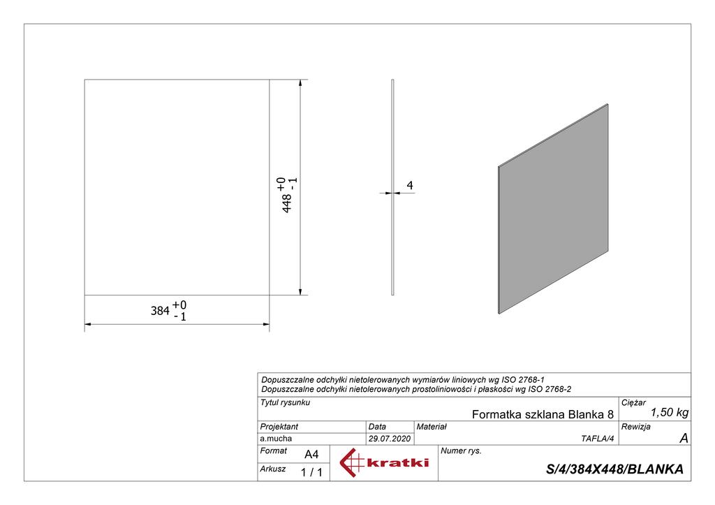 Glass for Insert Blanka 8