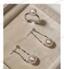 S925 Sterling Silver Pearl Tassel Earrings - Elegant, Versatile Dangle Earrings for Women
