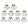 NAKOBO T4.2 LED Bulb Meter Sphere Panel Bulb 1SMD 3030 Chip Car Indicator Dashboard Light Universal White (10 Pack)
