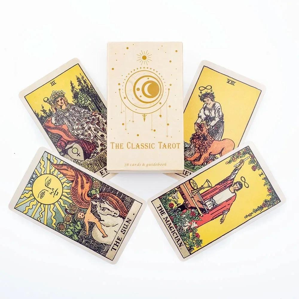 The Classic Tarot Cards Deck A 78Pcs For Easy Beginners Fate Fortune Telling Party Board Game,Holiday Party Game Tools