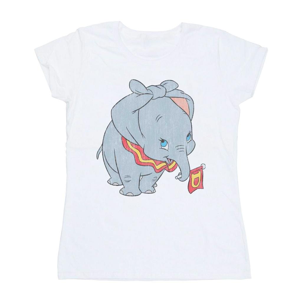 Disney Womens/Ladies Dumbo Classic Tied Up Ears Cotton T-Shirt