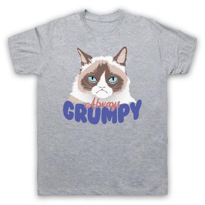 Grumpy Cat Sempre Scontroso Divertente Carino Figo Famoso Commedia T-shirt Uomo e Donna