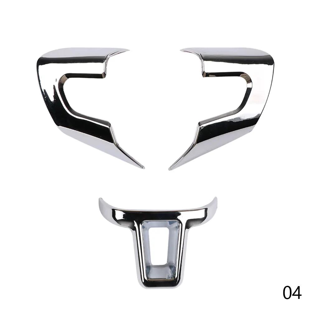 Copertura Decorativa Cromata in ABS per Volante Auto Adesivo per Volkswagen VW GOLF POLO JETTA MK5 MK6 Bora Accessori Auto