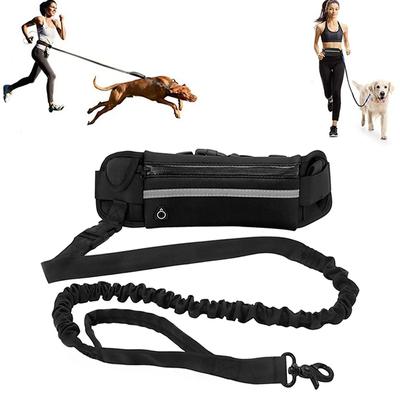 Eller Serbest Köpek Tasma Koşu Yürüyüş Yansıtıcı Tasma Bel Çantası ile Geri Çekilebilir Elastik Kemer Köpek Çekme Halatı Evcil Hayvan Ürünleri