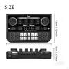 Live Broadcasting Soundboard MultiSystem Compatible Voice Changer Sound Effects Board Podcast