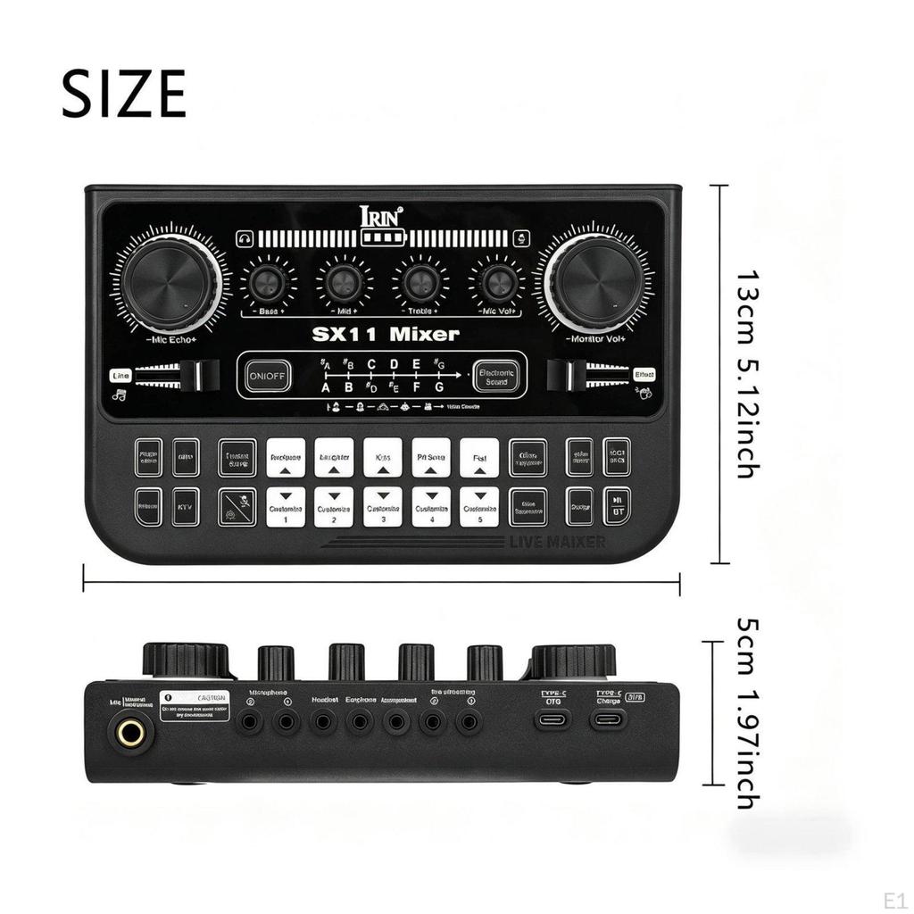 Live Broadcasting Soundboard MultiSystem Compatible Voice Changer Sound Effects Board Podcast
