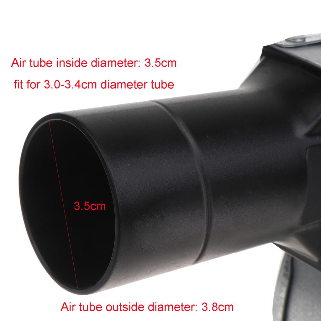 Plastics Hard 3.8cm Air Tubes Duct Pipe for 12V Grilling Centrifugal for 11028 Air Blower Cooling Fan Smokehouse Fan