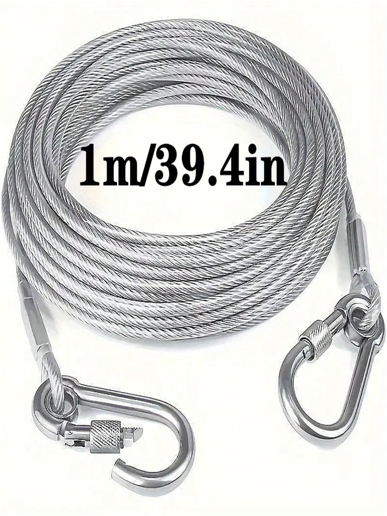 

1 комплект, нержавеющая сталь, бельевая веревка, поводок для собаки, портативный поводок для питомца, подходит для стирки в помещении/на улице, аксессуары для кемпинга, идеальный выбор для летучей мыши