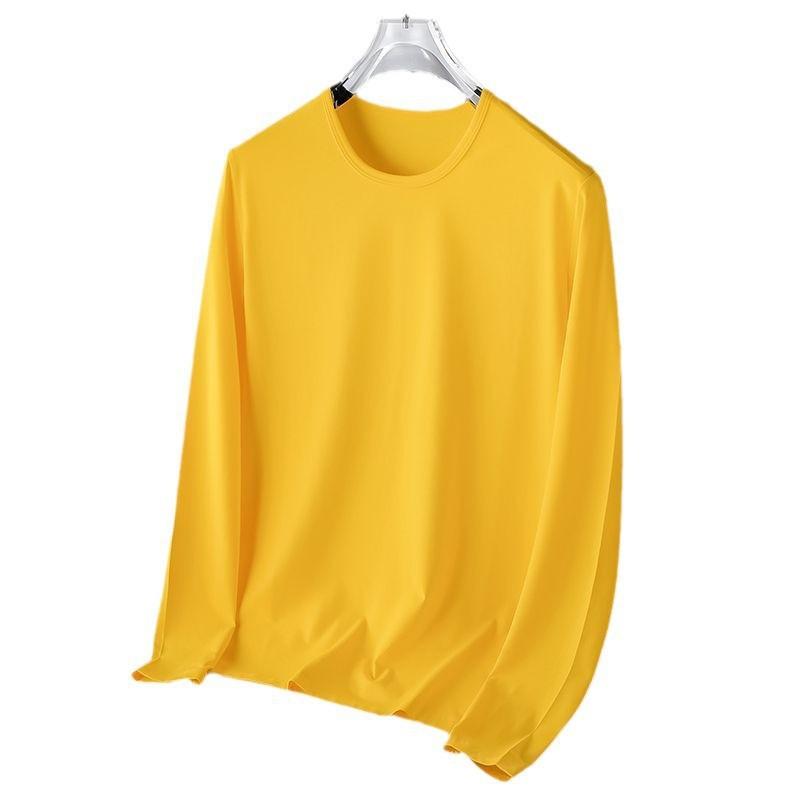 Men's Long,sleeved Round,neck Bottoming Shirt, Versatile, Trendy, Quick,drying, Slim,fit Sports Top