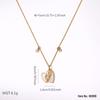 High-End Heart & Geometric Titanium Steel Clavicle Necklace for European & American Markets