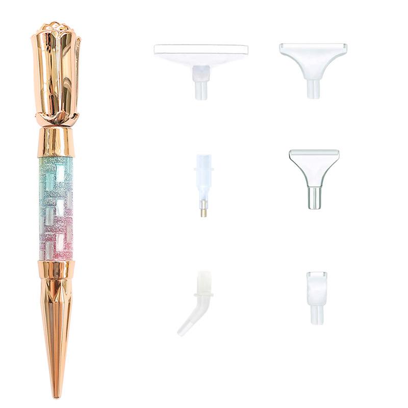 1Pc Diamond Painting New Point Diamond Pen, Foreign Trade New 5D Diamond Embroidery Multi-functional DIY Metal Pen Tool Set