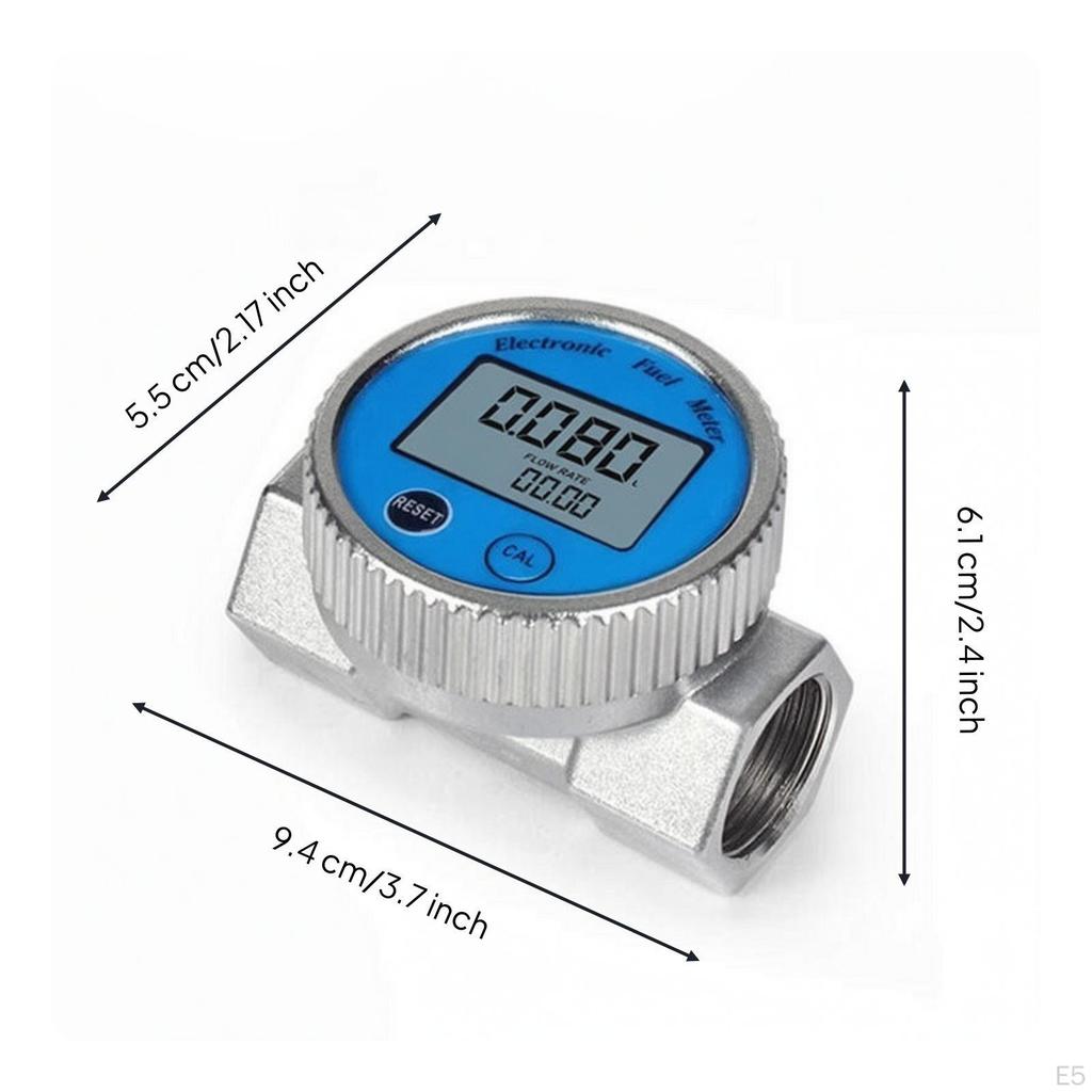 Digital Impeller Volume Meter Waterproof with Screen Display Threaded Water