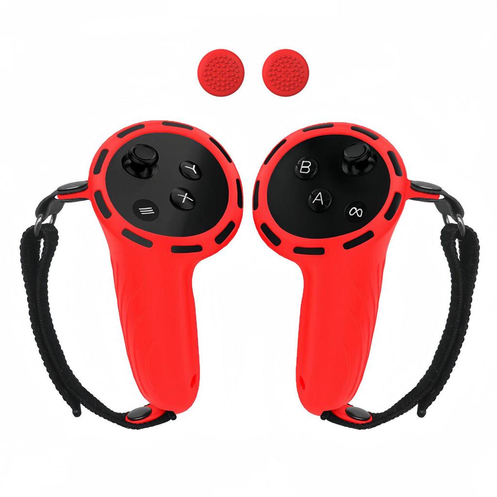 Silikonowa osłona ochronna i pasek do zestawu słuchawkowego Meta Quest 3 VR All-in-One i kontrolera