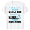 Fashion Personality T-Shirt Summer Style De Marseille Je Ne Suis Pas Parfait