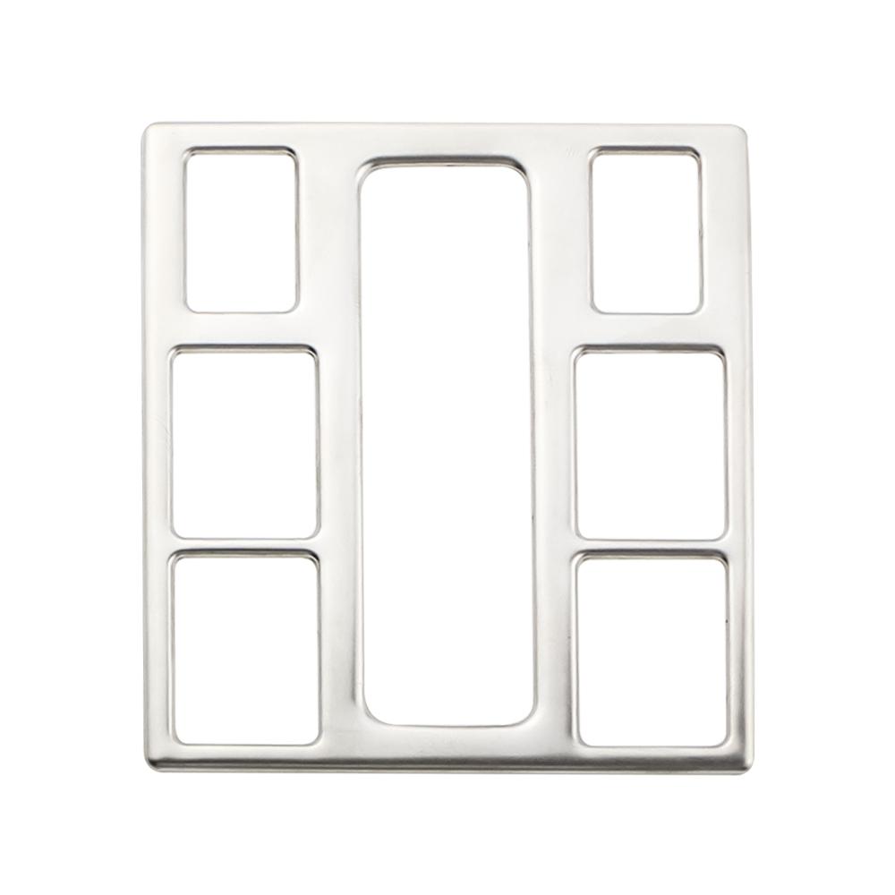 Car Front Reading Light Trim for Volkswagen VW T-roc Troc 2018 - 2025 Roof Lamp Frame Cover Sticker Stainless Steel Accessories