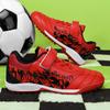 31-40 Zapatos de fútbol para niños, zapatos de fútbol con velcro y clavos cortos para jóvenes, botas de fútbol para niños de entrenamiento