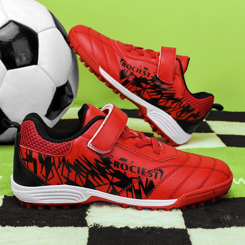 31-40 Pantofi Fotbal Copii Tineret Pantofi Fotbal Scurt Spike Velcro Antrenament Băieți Copii Ghete Fotbal