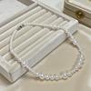 S925 Sterling Silver Bubble Pearl Clavicle Necklace - Elegant & Luxurious Fashion Statement