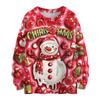 Women's Casual Long Sleeve Woolen Christmas Sweatshirt Fall  Vacation Long Sleeve Pullover