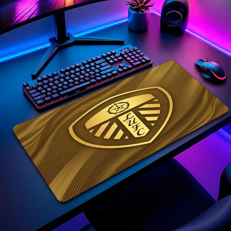 Leeds United Football Pattern Mouse Pad Non?Slip Rubber Base Gaming Mousepad For Desk Office Home