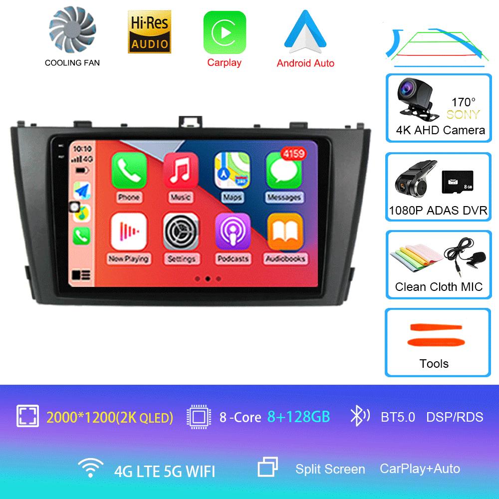 Android 14 Carplay Auto Radio Auto Pentru Toyota Avensis T27 2009 2010 2011 2012-2015 Navigație GPS Player Multimedia DSP Stereo 4G