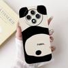 For OPPO Reno 12F 5G Case CPH2637 Lovely Panda Rabbit Liquid Silicone Durable Back Cover For OPPO Reno12F Reno12 FS F27 5G Coque