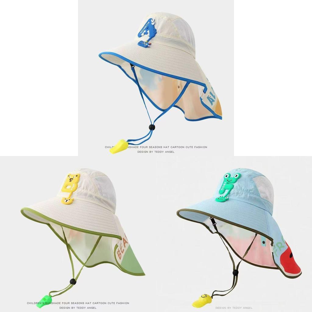 Summer Kids Sun Hat With Large Brim And Breathable Uv Protection For Beach And Outdoor Activities