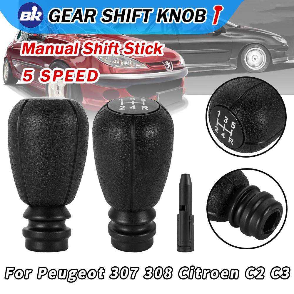 New Product Car 5 Speed Gear Shift Lever Knob Head Ball For Peugeot 106 107 205 206 207 306 307 308 Citroen Saxo Xsara C2 C3 C4