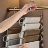 Durable Metal Space-Saving Multi-Layer Pants Hanger Ideal for Suits, Jackets & Tops, - Perfect Closet Organizer, Drying Rack