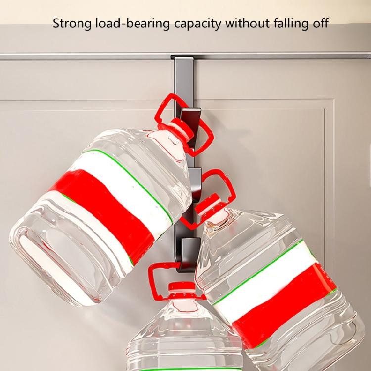 Vertical Door Organiser Hooks Sturdy Mounting For Hats Keys Bags Rustproof Metal Coat Rack Home Essential