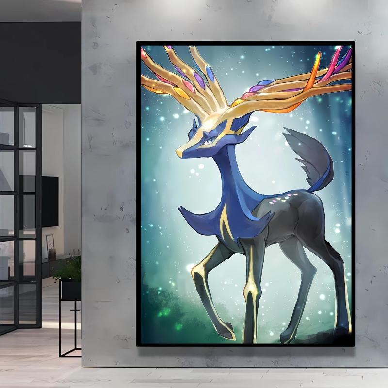 Classic Anime Character Pictures Pokemon Arceus Canvas Painting Wall Art Poster Home Children's Bedroom Decor Friends Gifts