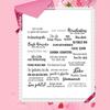 5 Stück Klarer Silikonstempel für Geburtstags Kartenherstellung Scrapbooking Deutsche Sprüche und Blumenstempel für Bastelverzierungen