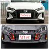 Front Bumper Fog Lamp Light Eyebrow Air Inlet Decor Cover Trim For GAC Trumpchi Empow  - 2025 Black Accessories Exterior Kit