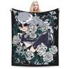 Anime Sexy Loona Blanket Quality Soft Helluva Boss Throw Blanket Winter Kids Home Decor Aesthetic Bedspread