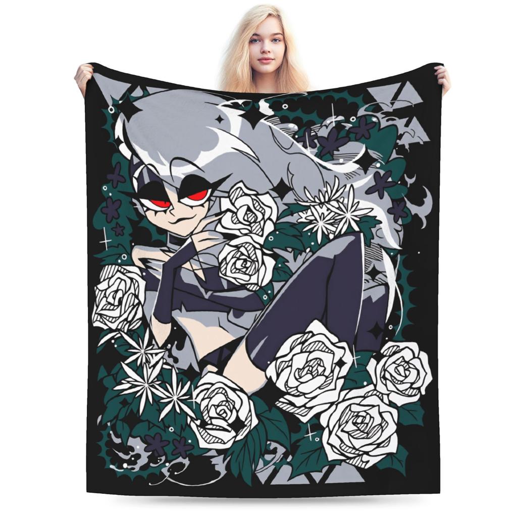 Warme Decken Junge Mädchen Dekorative Loona Bettwäsche Überwürfe Helluva Boss Flanell Tagesdecke Für Heimdekoration Lustige Sofa Bett Abdeckung