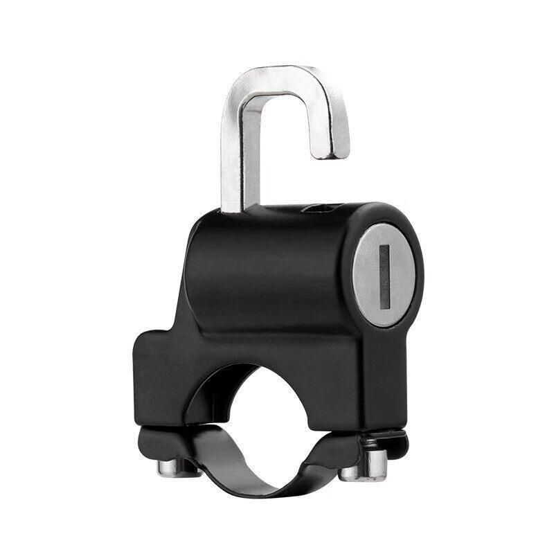 Anti-Theft Bike Helmet Lock Handlebar Mount Motorcycle Electric Motorbike Bicycle Security Metal Lock 22Mm-28Mm With Keys Set