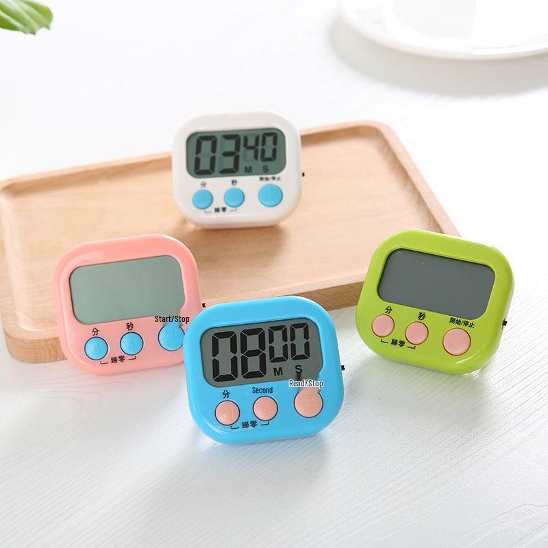 Kitchen Timer & Alarm Clock: Loud, Cute, Electronic Stopwatch for Students.